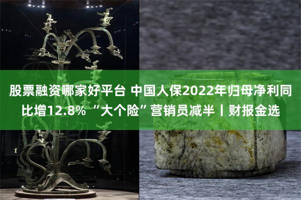 股票融资哪家好平台 中国人保2022年归母净利同比增12.8% “大个险”营销员减半丨财报金选